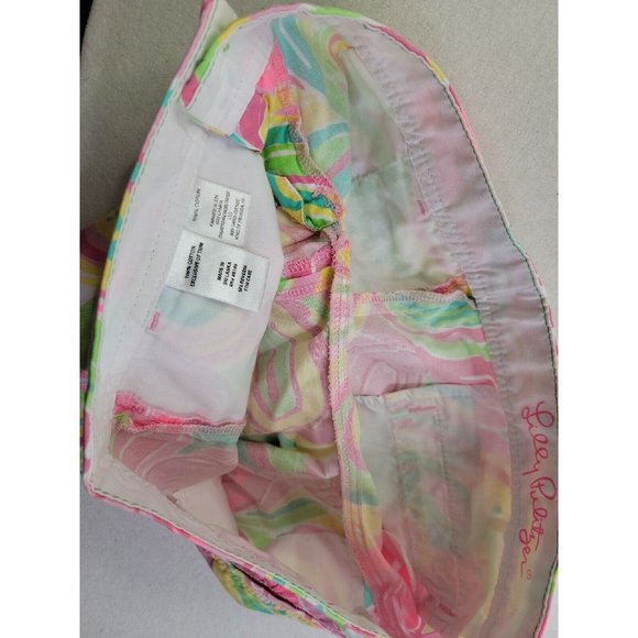 Lilly Pulitzer Buttercup Short All Nighter Women's 00 Scalloped Hem Flamingo 5" - Picture 9 of 11